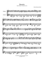 Bourrée in E minor - Duet by J.S Bach