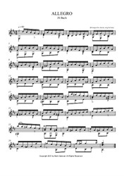 Allegro in Eb Clavier; orig for Lute